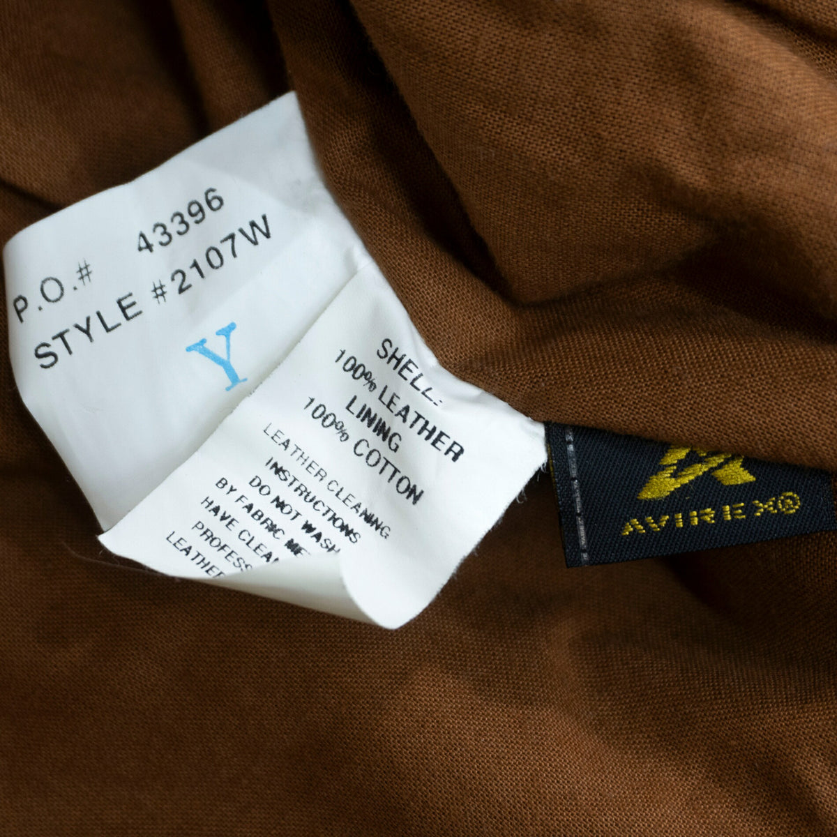 AVIREX A-2 Flight Jacket Brown Size 42