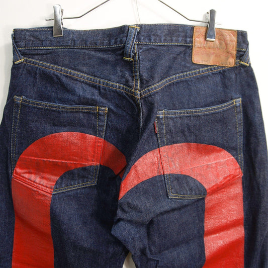 EVISU LOT.2001 Dark Wash Jeans Size 38×32