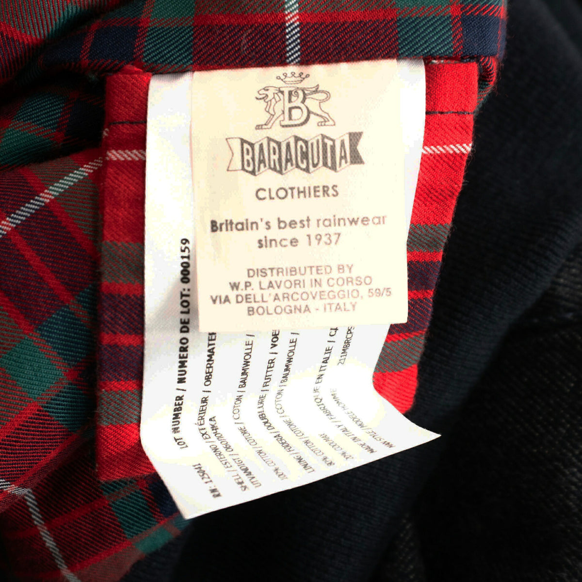BARACUTA G9 Denim Harrington Jacket Size 40