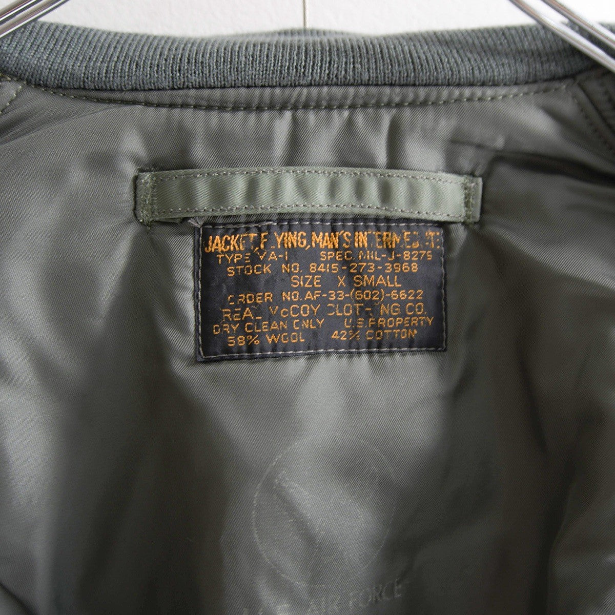 THE REAL McCOY'S MA-1 Flight Jacket Size XS