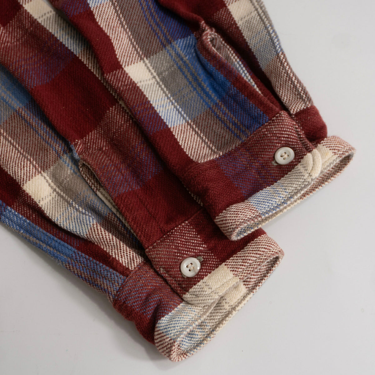 WAREHOUSE Gusseted Block Check Flannel Shirt Size L