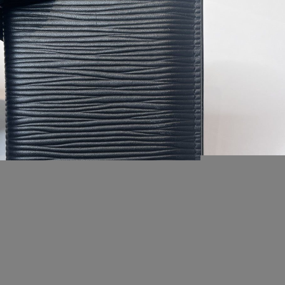 LOUIS VUITTON Epi Pocket Organizer Card Holder Black Card Case