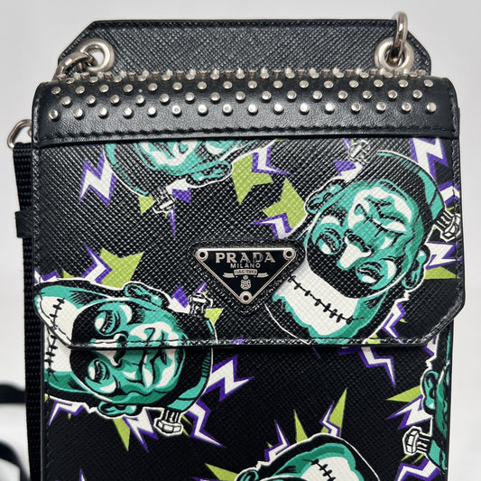 PRADA Frankenstein Smartphone Bag Black Size ONE SIZE