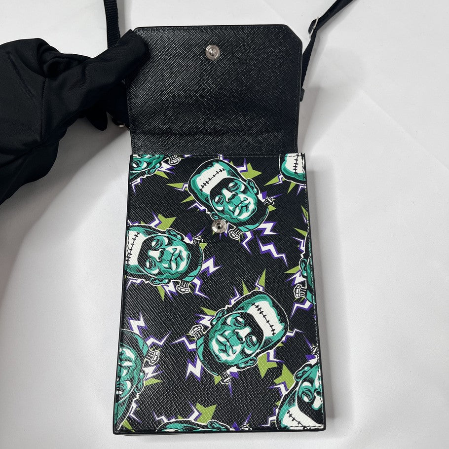 PRADA Frankenstein Smartphone Bag Black Size ONE SIZE