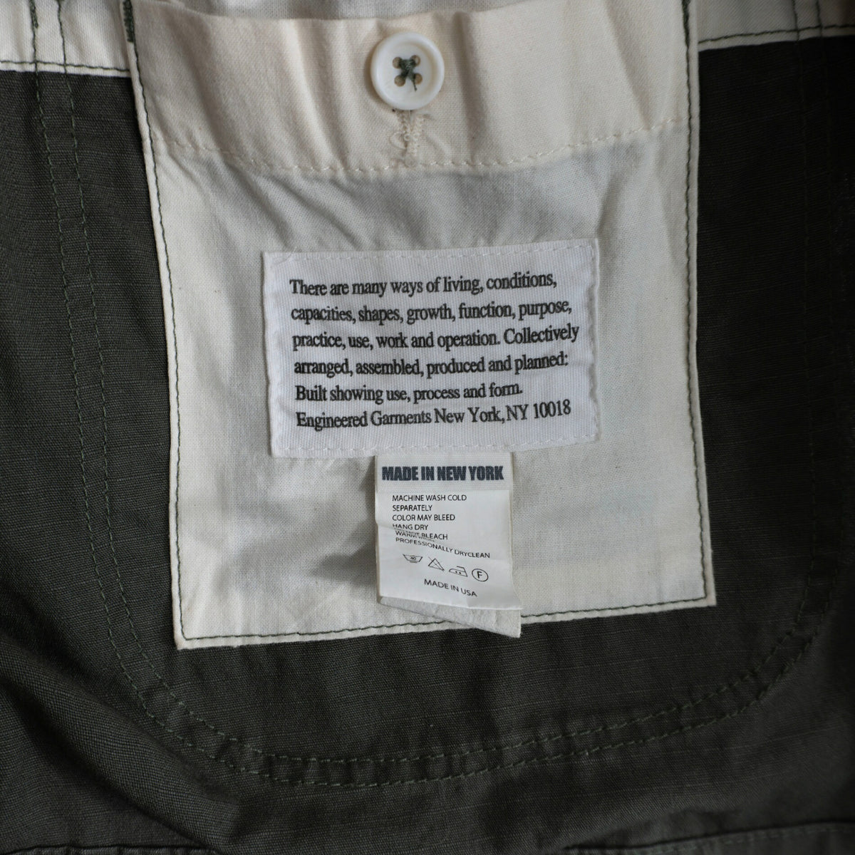 Engineered Garments Bedford Ripstop Olive Jacket Size M