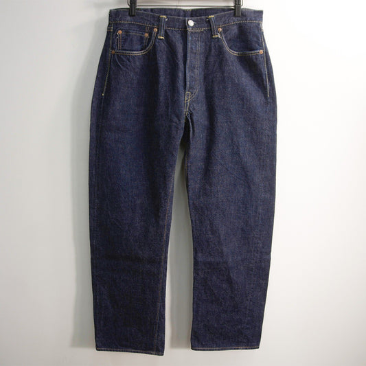 FULLCOUNT 1101 Straight Dark Indigo Cotton Jeans Size 33×34