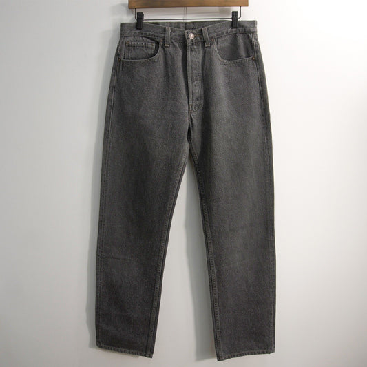 wsm s x LEVI'S 90s 501 Pre-Dyed Black Denim Jeans in USA Size 32×34