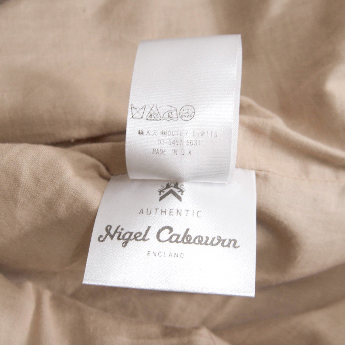 NIGEL CABOURN Mallory Harris Tweed Wool Vest Size 48
