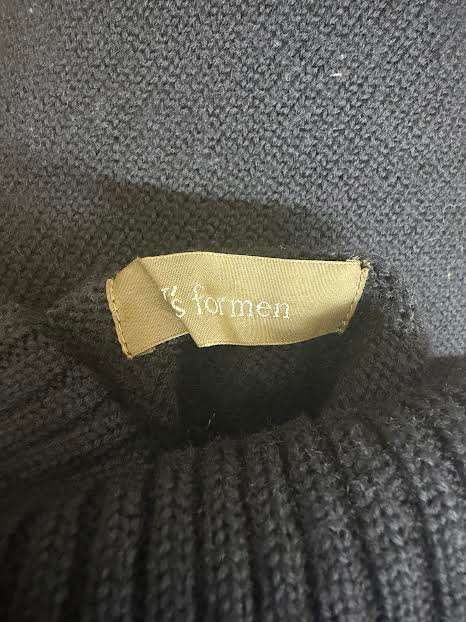 Y's for men Black Sleeve Panel Knit Sweater Size 3