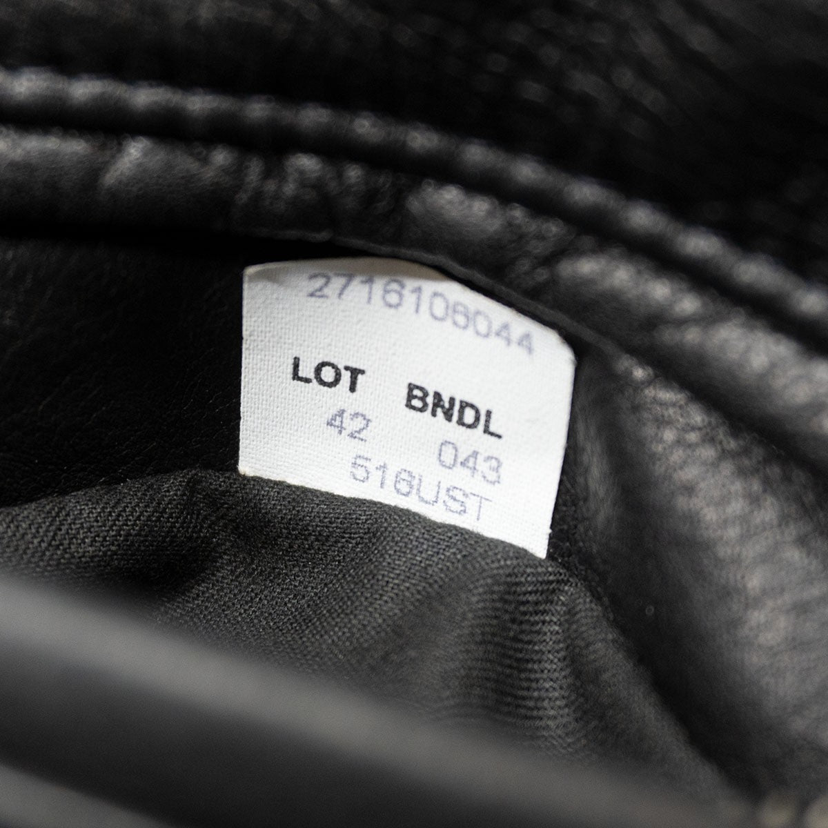 SCHOTT 516UST One Star Double Rider Jacket Black Size 42