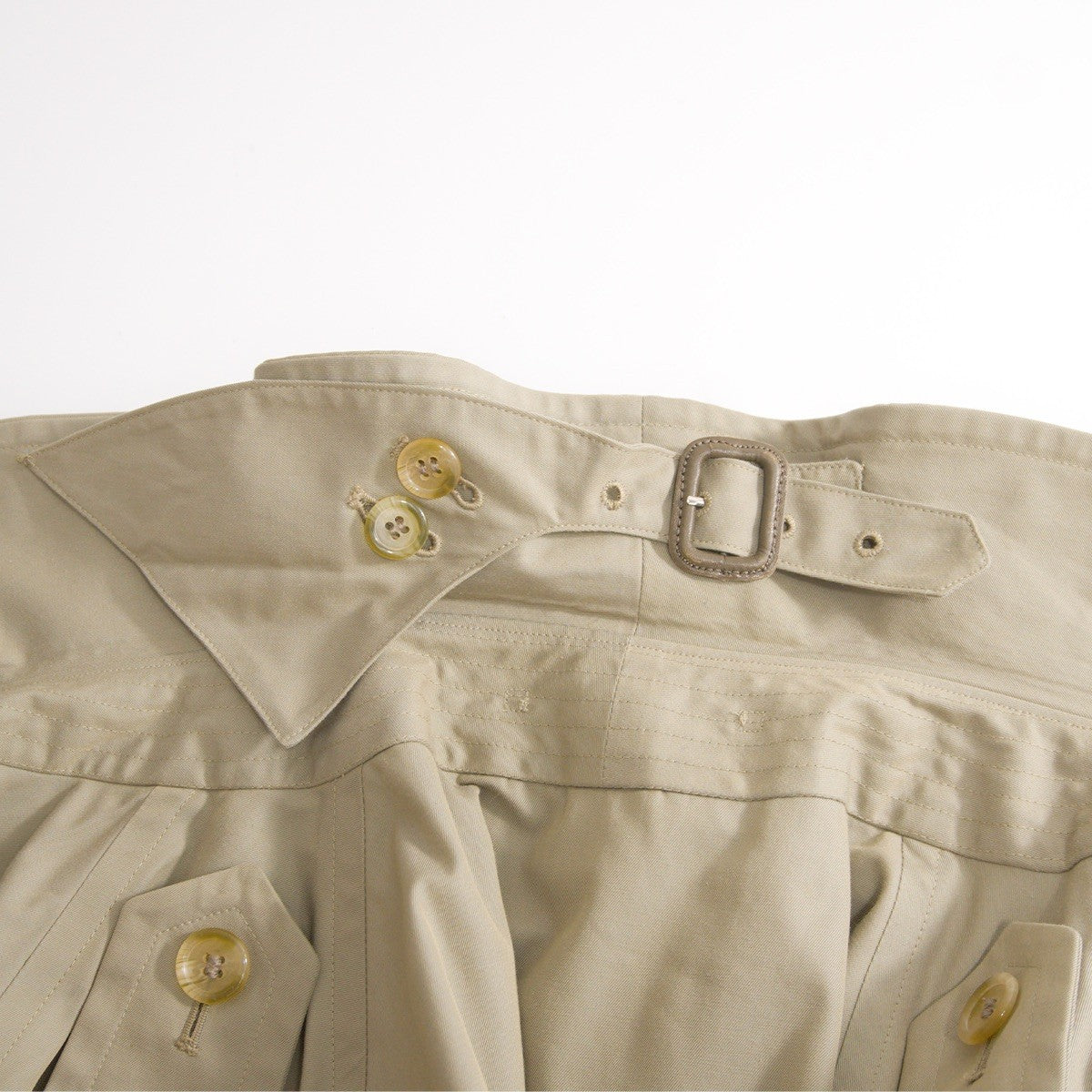Burberrys 80s-90s Cotton Trench 21 Coat in England Size 48