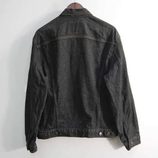 LEVI'S 90s 70503-02 Black Big Silhouette Denim Jacket Size L