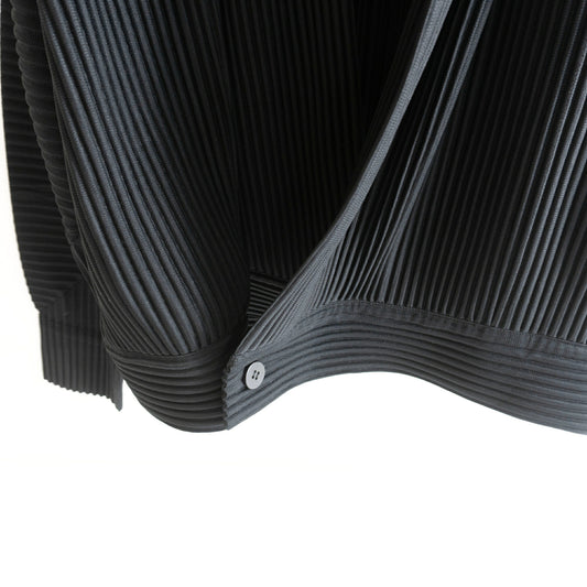 HOMME PLISSE ISSEY MIYAKE Black Pleated Jacket Size 2