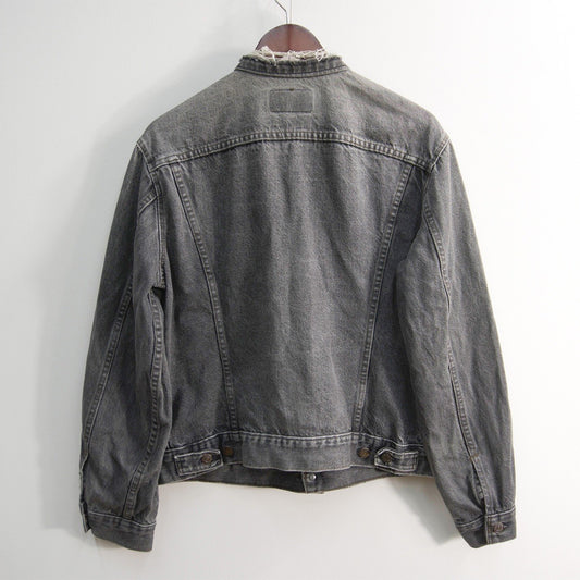LEVI'S 80s USA 70506-0259 Black Denim Jacket Size 42