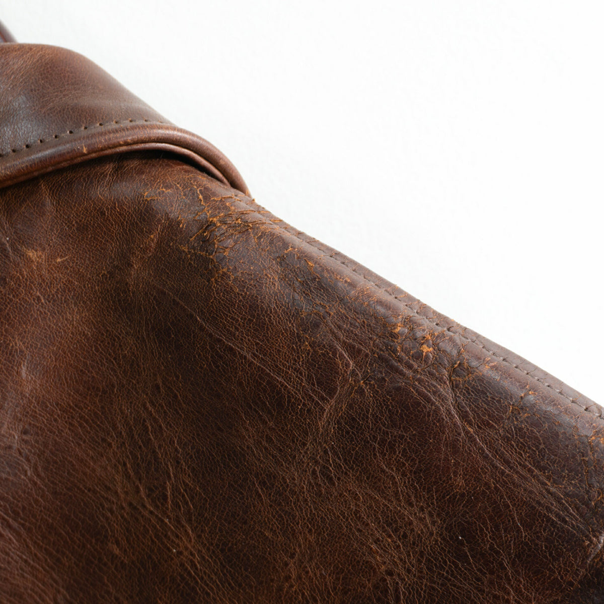 AERO LEATHER Highwayman Brown Leather Jacket Size 38