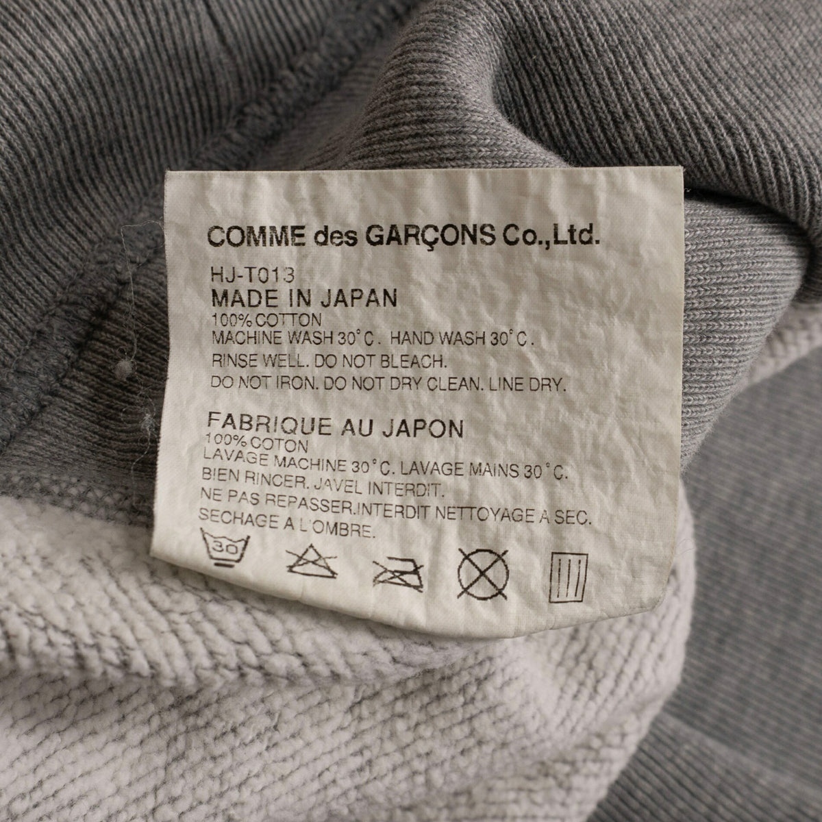 COMME des GARCONS HOMME Navy Print Sweatshirt Size XS