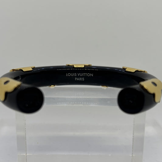 LOUIS VUITTON Jonc Daily Monogram Bracelet Black