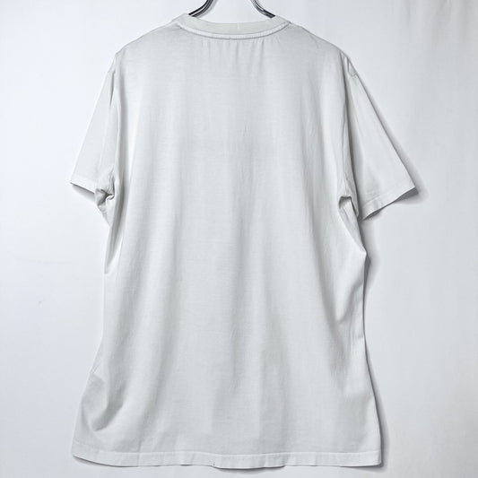GIVENCHY Vintage Effect Logo T-Shirt White Size L