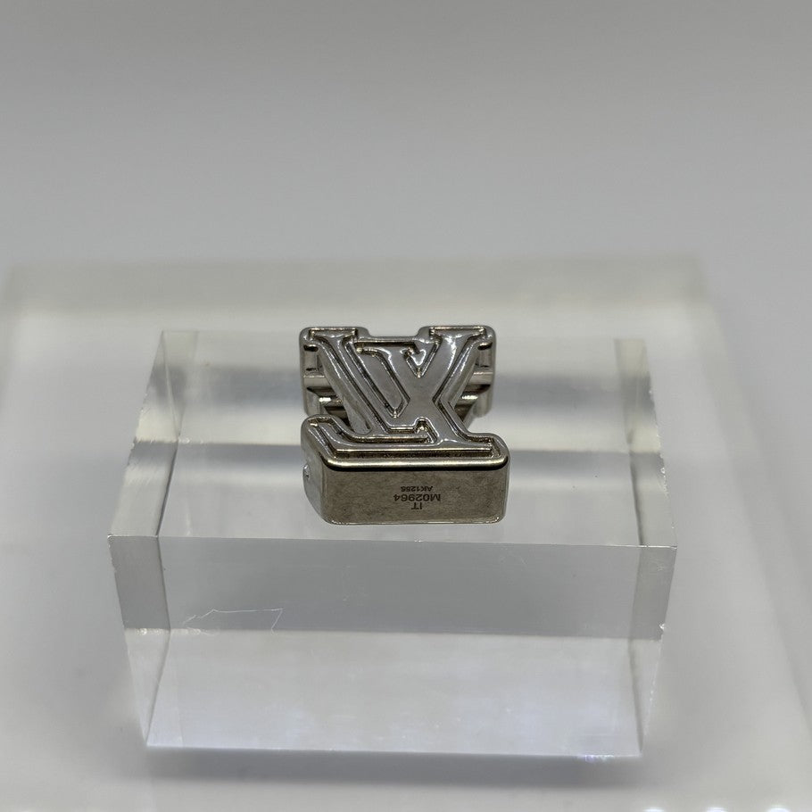 Louis Vuitton Silver LV Logo Bead Charm Bag