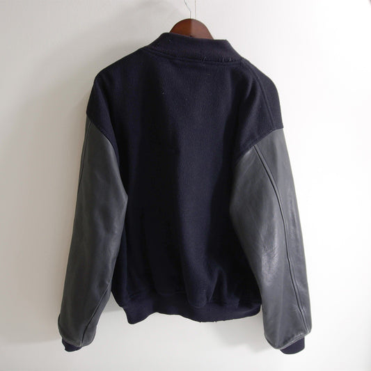 POLO RALPH LAUREN Leather Sleeve Varsity Jacket Size L