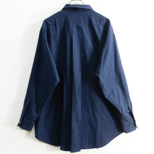 COMME des GARCONS HOMME 80s Open Collar Shirt Navy
