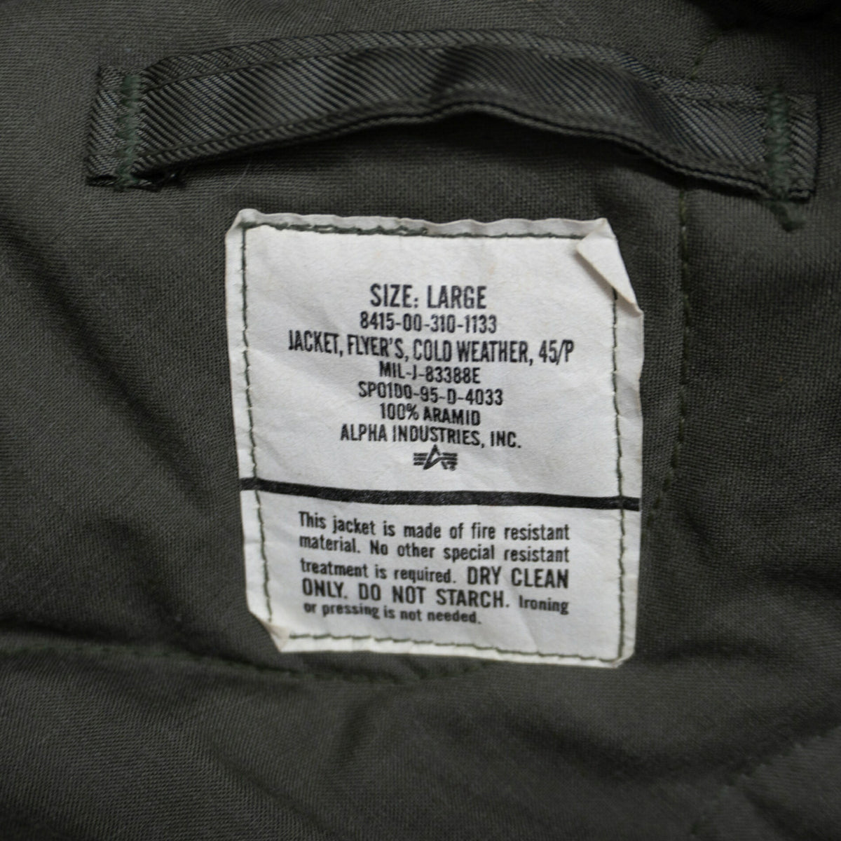 US ARMY USAF 90s CWU-45/P Military Flight Jacket Size L