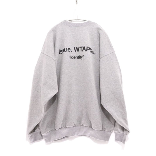 WTAPS Identity Logo Cotton Sweatshirt Gray Size 03