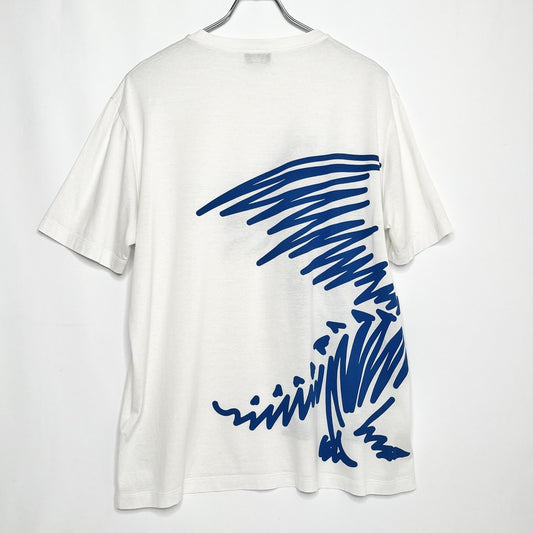 HERMES Dragon Print Cotton T-Shirt White