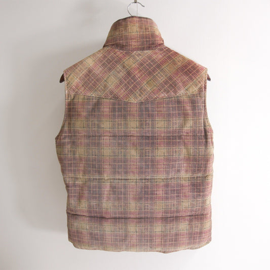 ISAMU KATAYAMA BACKLASH Pig Leather Down Vest Size L