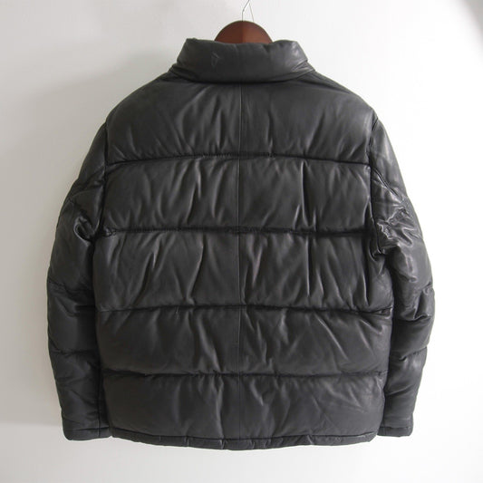 WIND ARMOR Leather Down Jacket Black Size L