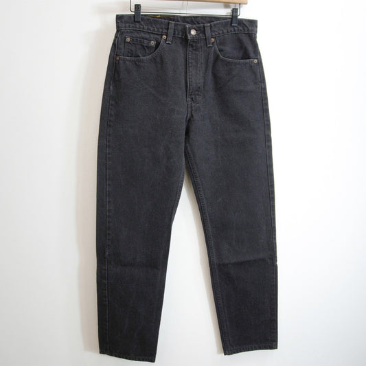 LEVI'S 505 USA Made Garment Dyed Black Denim Size 32×32