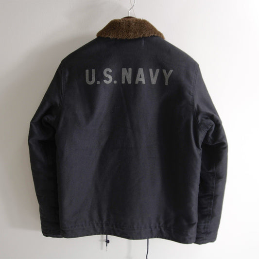 THE REAL McCOY'S N-1 Military Deck Jacket Navy Size 38