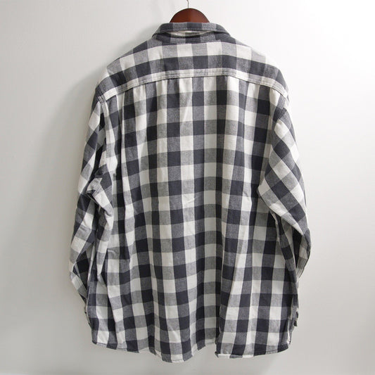 FIVE BROTHER 90s USA Block Check Flannel Shirt Size 2XL