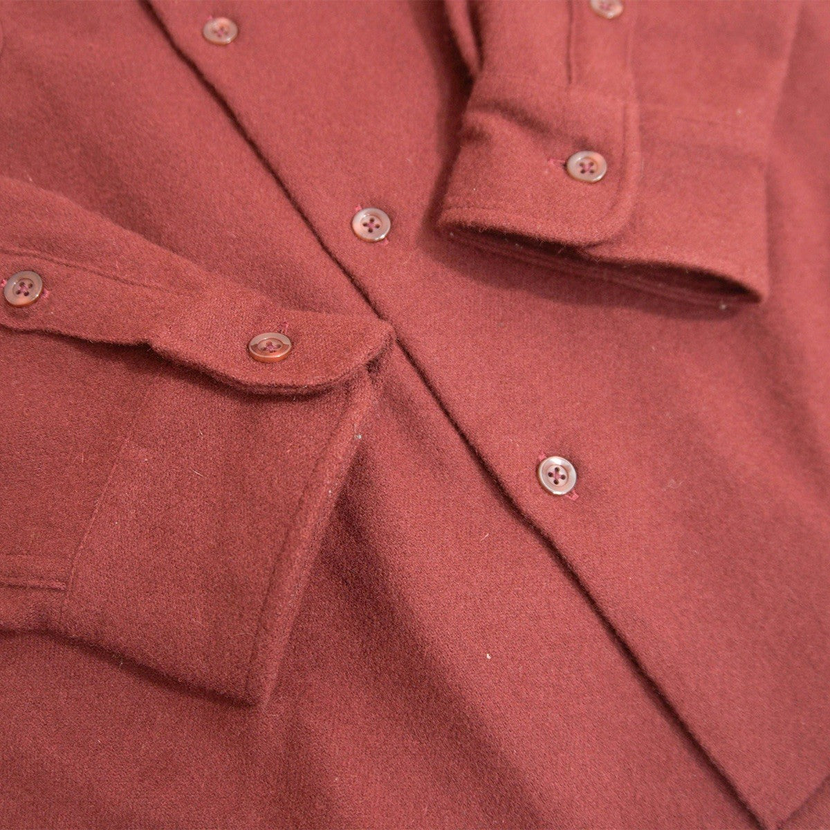 WACKO MARIA Wool Boxy Open Collar Long Sleeve Shirt Size XXL