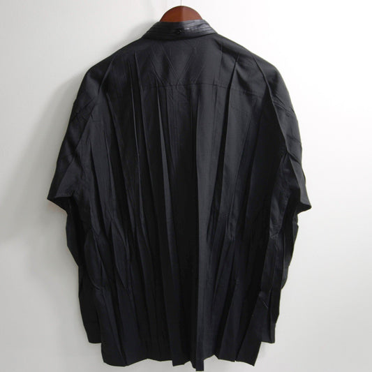 ISSEY MIYAKE Pleated Long Sleeve Shirt Black Size 3