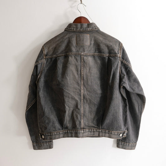 EDWIN Black 505J Second Type Denim Jacket Size L