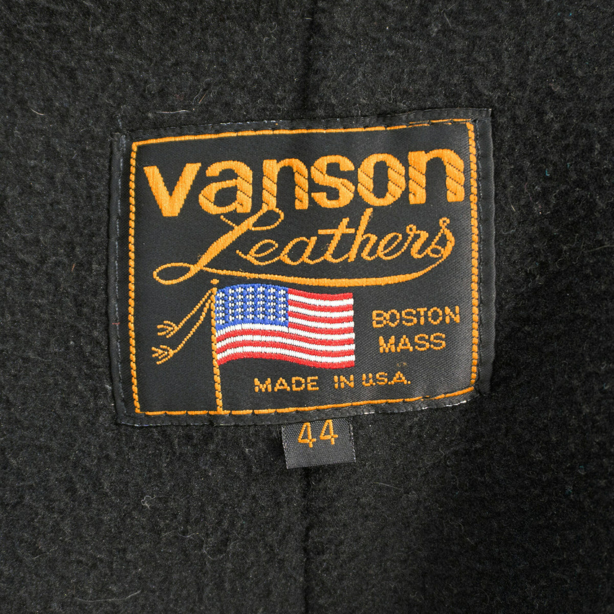 VANSON Model B Single Rider's Leather USA Made Size 44