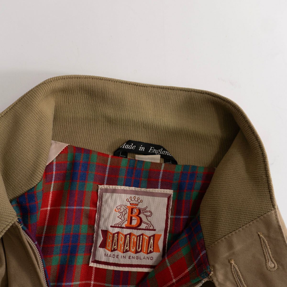 BARACUTA 90s G9 OPTI Zip Harrington Jacket Tan Size 40