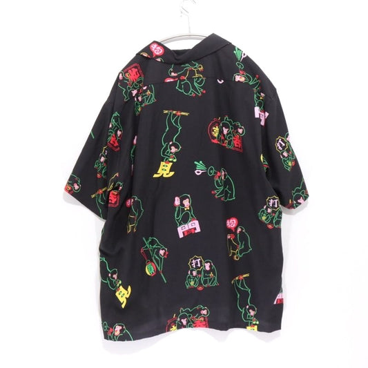 Eanbe 26SS TUITACI Monkey Print Aloha Shirt Black Size 3