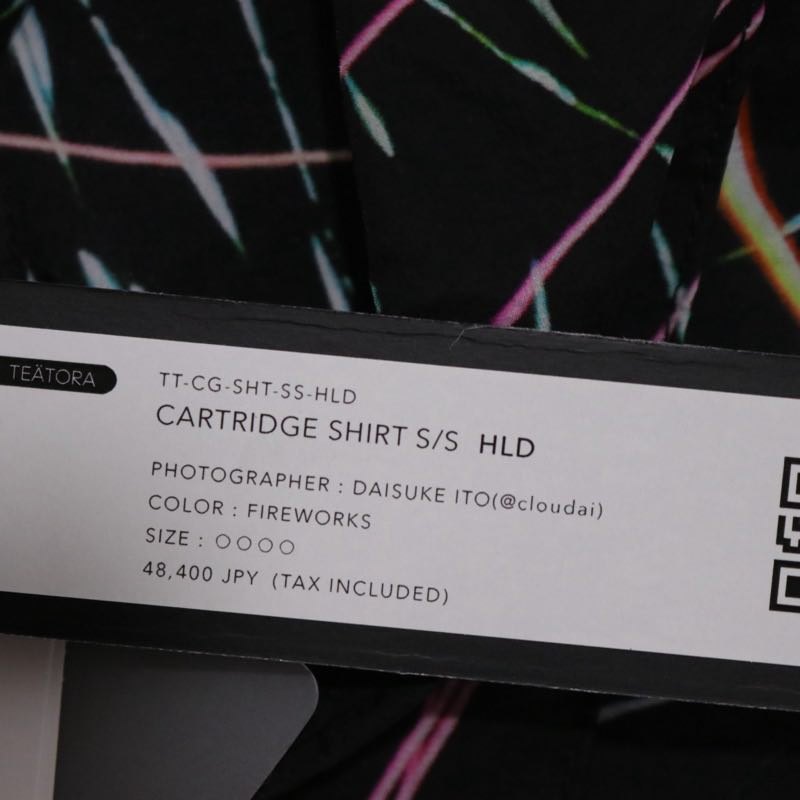 TEATORA 26SS Cartridge Short Sleeve Shirt Black Size 4
