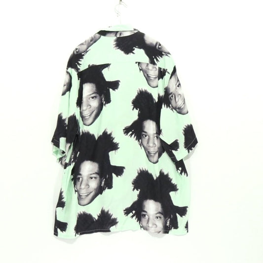 WACKO MARIA Basquiat All-Over Print Shirt Green Size M