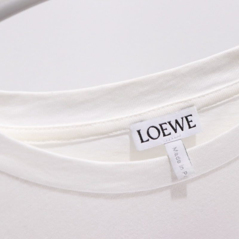 LOEWE 19AW William De Morgan Frog Print T-Shirt White Size M
