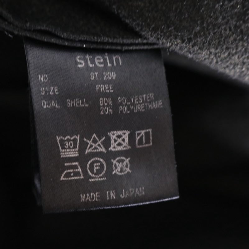 stein 20AW Black Faux Suede Fake Leather Tote Bag Size FREE