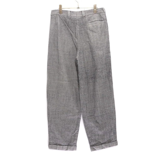 EURO VINTAGE 70s 80s Gray Blue Stripe 3-Pleat Slacks