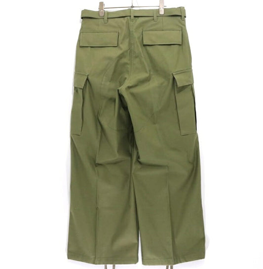 WTAPS x sacai 25SS Cotton Back Satin Pants Khaki Size 3