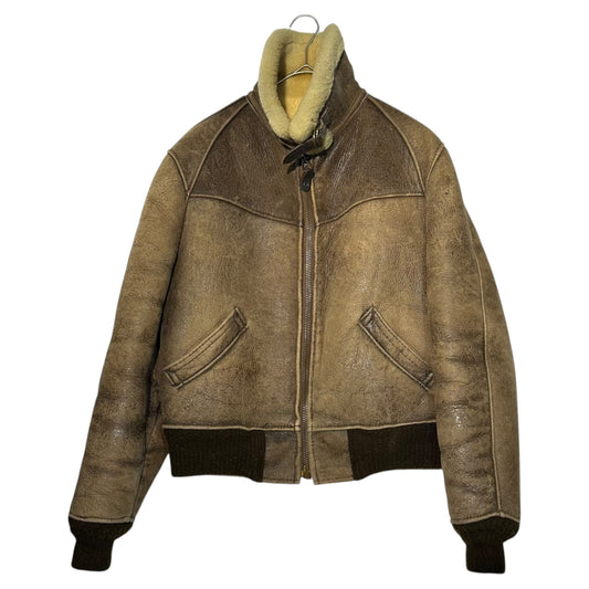 AVIREX 80s-90s Vintage B-6 Mouton Flight Jacket Size 34