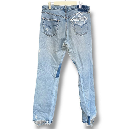 READYMADE 22SS RE JEANS Indigo Remake Damaged Jeans