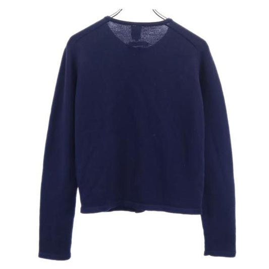 JEAN-PAUL GAULTIER Wool Long Sleeve Cardigan Navy Size 48