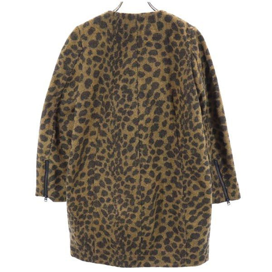 HYSTERIC GLAMOUR Wool Blend Animal Collarless Coat Size M
