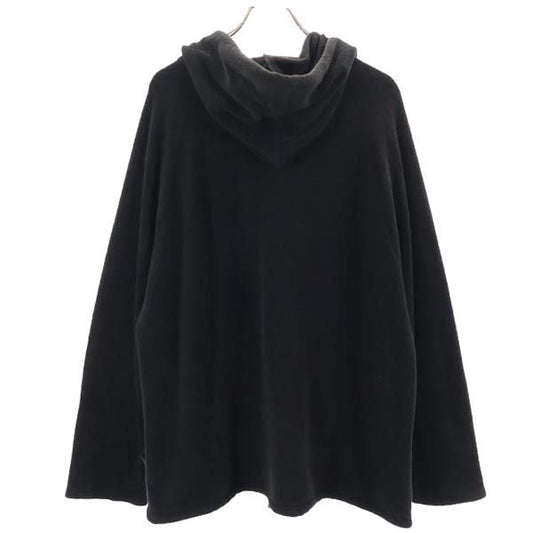 FENDI Italian Long Sleeve Fleece Hoodie Black Size 50